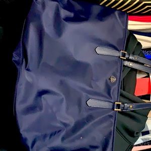 Kate spade large navy blue shoulder bag